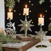 Colgante Decoración Navideña Copo de Nieve Navideño Campana de Hierro Estrella Explosiva Colgante para Árbol de Navidad Decoración para Ventana de Navidad