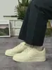 Zapatos Putian Air Force One Af1 Zapatos Blancos Co-Branded Air Tenis para Hombre y Mujer Trigo Piel de Vaca de Primera Capa Zapatos Deportivos de Caña Baja