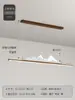 Nuevo Candil de Restaurante Estilo Chino Larga Madera Grano Estilo Chino Zen Simple Barra Estudio Paisaje Sala de Té Mesa de Té Lámparas