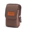 Bolsa para Teléfono Móvil para Hombre, Riñonera Multifuncional, Bolsa Colgante de Lona para Personas de Mediana Edad y Mayores, Funda para Teléfono Móvil Estilo Horizontal y Vertical, Bolsa para Teléfono Móvil para Llevar en el Cinturón