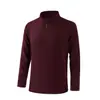 Moletom unissex com gola alta e zíper parcial, manga longa, uniforme de grupo de vestuário de trabalho, 280g, estampado, novo top liso
