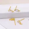 Accesorios de pendientes de gancho de moda con circonita, pendientes de pin de plata 925, pendientes de diadema colgantes, accesorios de pendientes hechos a mano DIY A24B