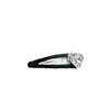 Elegante y Lujoso Clip para el Pelo de Satén con Forma de Corazón de Pedrería, Clip BB, Textura Exquisita, Clip para Flequillo, Accesorio para el Cabello para Mujeres