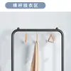Perchero de Pie Móvil para Ropa Perchero para Bolsas para Dormitorio en Casa Estante de Almacenamiento Estante de Secado Multifuncional para Interior