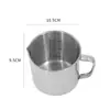 Bingyu By-3097 Vaso Graduado Grueso de Acero Inoxidable Taza Medidora de Líquidos Vaso Graduado de Laboratorio 500ml