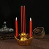 Simulação Incensário Digital LED Castiçal Digital Lâmpada de Culto Doméstico Plástico com Lâmpada a Bateria Incensário de Lingote Atacado