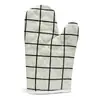 Guantes Gruesos Anti-quemaduras para Horno de Microondas, Resistentes a Altas Temperaturas, No Calientes al Tacto, Estilo Cuadros Universal de Algodón y Lino para Hornear en la Cocina