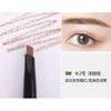 Lápiz de Cejas de Doble Punta en Caja para Mujeres, Natural y No Fácil de Correrse, Lápiz de Cejas para Principiantes, Lápiz de Cejas Triangular Automático Giratorio de Doble Punta, Resistente al Agua