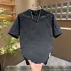 Camiseta Masculina Manga Curta Tie-Dye Novo Estilo, Respirável, Simples e Versátil, Camiseta Masculina Casual Top para Jovens Novo Estilo 2026