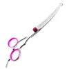 Tijeras para Cortar el Cabello de Bebé de 6 Pulgadas con Hojas Galvanizadas en Ángulo, Herramientas de Peluquería, Tijeras Entresacadoras, Tijeras para el Cuidado de Mascotas