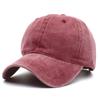 Gorra de béisbol de algodón lavado directo de fábrica marca explosión de comercio exterior gorra para hombre y mujer viento europeo y americano sombrero para el sol gorra hecha a medida