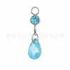 Aretes colgantes de aleación de titanio F136 con zirconia redonda en forma de gota de agua, tachuelas para el cartílago, joyería para piercing corporal al por mayor