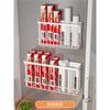 Estante de Almacenamiento para Refrigerador Absorción Magnética Lateral Almacenamiento y Colocación de Film Plástico Pared sin Perforaciones Trasera de Puerta Pegatina Magnética Lateral Montaje en Pared Estante Ajustable