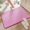 Tapetes de Chão de Veludo Coral Transfronteiriços, Capachos Espessos Absorventes de Água para Banheiro, Capachos e Tapetes de Pé Antiderrapantes de Cor Sólida para Quarto e Sala de Estar