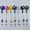 Porta-cartão retrátil com fivela de puxar giratória Pode ser chaveiro de miçangas DIY Fivela de cordão retrátil para crachá de enfermeiro Em estoque