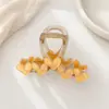 Pinza para el pelo con forma de corazón de gelatina para mujer, nuevo modelo 2026, pinza grande simple, accesorio para el pelo de alta gama para recogidos en la parte posterior de la cabeza, pinza de tiburón