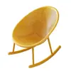Sillón reclinable de plástico nórdico para balcón, ocio en casa, silla para dormir simple para adultos en la sala de estar, mecedora hueca de moda