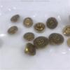 Botón decorativo de 1,7 mm para correa de chaqueta, botones dorados de 20 mm para vaqueros, botón con el logotipo de Guandong.