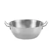 Tazón de Acero Inoxidable con Tapa y Doble Asa para Snacks, Vino de Arroz, Ensalada, Salsa para Hot Pot, Papas Fritas, Fruta y Pequeños Platos Fritos
