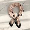 Acessórios Cachecol Personalizado New Hepburn preto e branco bolinhas pequeno lenço quadrado cachecol decorativo feminino chique cachecol estilo coreano cachecol