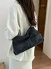 Bolso de mujer estilo Chanel, nuevo bolso de mezclilla transfronterizo tipo bolsa de basura con bordado y cadena, bolso de hombro, bolso de axila, bolsa de compras de gran capacidad