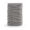 Corrente de Aço Inoxidável Galvanizada a Vácuo Ouro 18K Corrente para Joias Artesanais DIY Corrente de Colar Pulseira Acessórios de Joias Transfronteiriços Corrente de Cauda