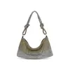 Venta Directa de Fábrica Bolso de Axila de Nudo Francés, Bolso de Hombro Hecho a Mano Totalmente Incrustado de Diamantes, Bolso de Mano para Fiesta, Bolso de Mujer