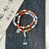 Pulsera Popular al por Mayor "Jifeng Langyue" Nuevo Estilo Chino Alga de Agua Concha Negra Media Luna Pulsera Concha de Mariposa Negra Doble Círculo Regalo