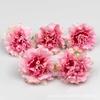 Estilo europeo retro simulación cabeza de flor de peonía pequeña DIY flor artificial pasador decoración de caja de regalo con flor de tela de seda accesorios para arreglo floral