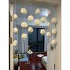 Cortina suspensa em nuvem, cortina de porta em forma de coração para meninas, estilo Ins, decoração de quarto infantil, divisória, cortina suspensa, ornamentos para pendurar na porta sem perfuração