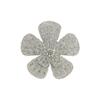 Parche decorativo para chaqueta de traje, diseño de diamante de cristal blanco y negro con forma de ojo de caballo y flor grande, 2024