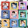 Soporte Offline Hepu Ren60 Tarjetas Cuadradas Blanditas Lindas Populares de Diez Caracteres, Tarjetas de Merchandising de Alta Calidad Hechas por Fans