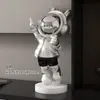 Figura popular de astronauta para oficina, estudio, escritorio y decoración del hogar, artesanía de resina de astronauta