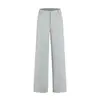 Calça Jogger Esportiva Casual Cinza Feminina Solta Preguiçosa Versátil Petite Perna Larga