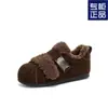 2025 Inverno Novo Clássico Regular Velcro Moda Versátil Pelúcia Quente Leve Confortável Sola Grossa Sapatos de Treino Alemães Tendência