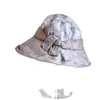 Sombrero de Pescador Teñido de Moda Estilo Coreano 2025 para Mujer en Verano, Sombrero Cubeta Transpirable y Versátil para Sombrear en Vacaciones y Viajes, Sombrero de Tela con Protección Solar