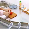 Pegatinas a prueba de aceite para cocina autoadhesivas renovación de gabinetes pegatinas de papel de aluminio engrosado superficie de cocina a prueba de polvo papel de estaño pegatinas de pared papel tapiz al por mayor