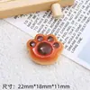 Accesorios de resina pegamento crema diy pasador lindo hebilla de zapato agujero decoración de joyería dibujos animados miau miau pan jugar