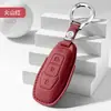 Adecuado para fundas de llave Ford Edge 2015-2017, fundas de llave de coche Mondeo modelo antiguo, cubiertas de llave de cuero genuino, llaveros