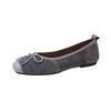 2025 zapatos planos pequeños de piel de vaca aterciopelada para mujer, nuevos de calidad de cuero completa por dentro y por fuera, suela suave, estilo pequeño y fragante, mocasines para mujer