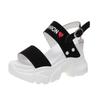 Sandalias de cuña para mujer estilo hada verano 2024 nuevo estilo ciber caliente plataforma plataforma zapatos de tacón alto