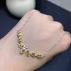 Collar de Zafiro Amarillo Natural con Cristales Ultra Rosas y Translúcidos, Piedra Preciosa Grado 5A, Tamaño 3*4mm, Diseño de Nicho