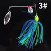 Cebos de Pesca para Barba con Forma de Gota de Agua al por Mayor 14.2g 17g Spinnerbait Compuesto Anti-Enganche Señuelo Falso Biónico Señuelo para Lubina Señuelo de Pesca en Mar