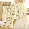 Nuevo Conjunto de Pijama para Niños, Ropa de Otoño y Pantalones de Algodón Puro para Niños, Ropa de Estar 100% Algodón para Niñas, Ropa de Otoño e Invierno para Niños