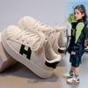 Tênis Esportivo Infantil Macio e Fashion com Biqueira de Concha Desenho 2025 Verão e Outono Novos Tênis Casuais para Meninos e Calçados Modernos para Meninas
