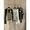 Suéter de Punto de Manga Larga con Cuello Halter Estilo Coreano Casual Versátil Adelgazante Rejuvenecedor Falso Dos Piezas Verde Limón Té Verde Otoño 2026 para Mujer