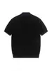 Camiseta de punto fresca de manga corta con cuello semi-alto estilo "dinero viejo" de Nanxia para hombre, nuevo modelo de verano con top ajustado texturizado