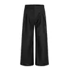 Pantalones de Traje Anchos con Pliegues Tridimensionales Estilo Old Money para Hombre, Corte Holgado, Anti-Arrugas, Pantalones Largos Casuales, Pantalones Rectos Relajados con Caída