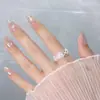 Anillo de Encaje con Circonita, Anillo de Dedo Índice con Mariposa Hueca de Ballet de Ensueño y Índice de Diamante Redondo, Anillo Abierto Estilo Chica Oxígeno