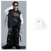 Roupa de Performance Infantil Street Dance Hip-Hop Calça Rasgada Tendência Cool Estilosa Colete Hip-Hop para Meninos Conjunto Solto